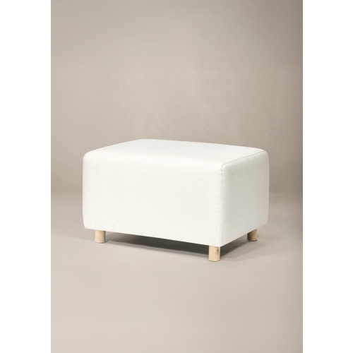 Ollie: Chair and Half Stationary Rectangle Ottoman with Wood Legs | Oilo™ Studio
