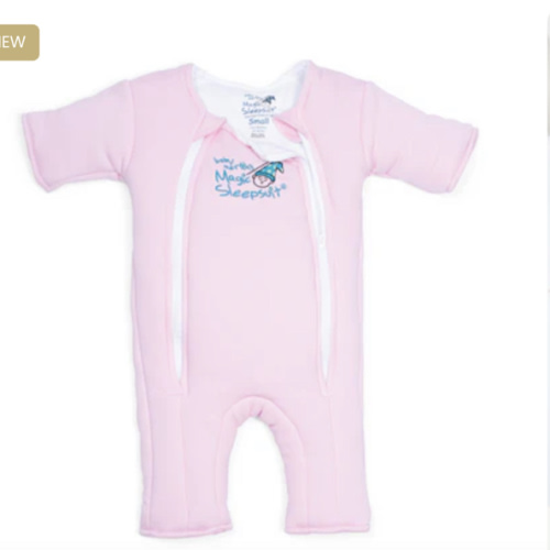 Pink Baby Merlin’s Magic Sleepsuit – Cozy 100% Cotton Baby Sleepwear