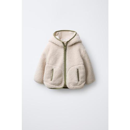 FLEECE JACKET - Ecru | ZARA United States