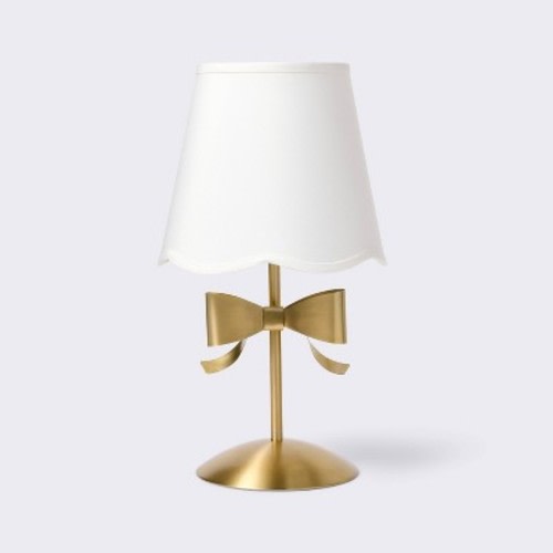 Metallic Bow Table Lamp  - Gold - Cloud Island™