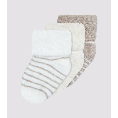 Baby Cotton Blend Terry Turn Top Socks 3 Pack - Underworks - Kmart