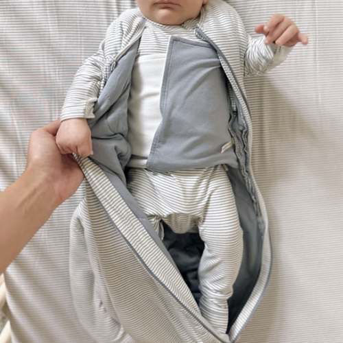 Blue Stripe 1.0 TOG Bamboo Viscose Swaddle Sleep Sack | günamüna