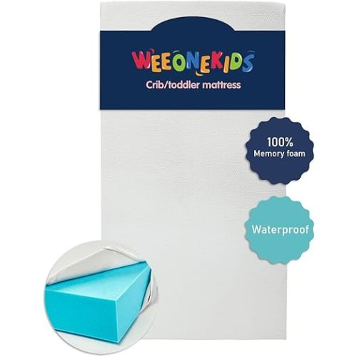 Toddler Bed Mattress Child Bed Mattress for Kids Standard Crib Size Mattress, 100% Memory Foam (Mattress)