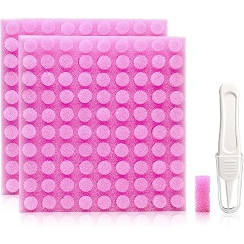 Replacement for NozeBot Nasal Aspirator Filter, 180 Packs Baby Nose Cleaner Hygiene Filters with Nose Cleaning Tweezer (Purple)