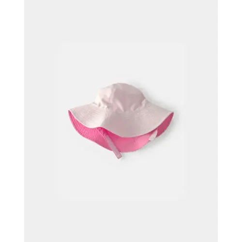 Baby Girl Reversible Swim Hat - Pink/White | Carter's