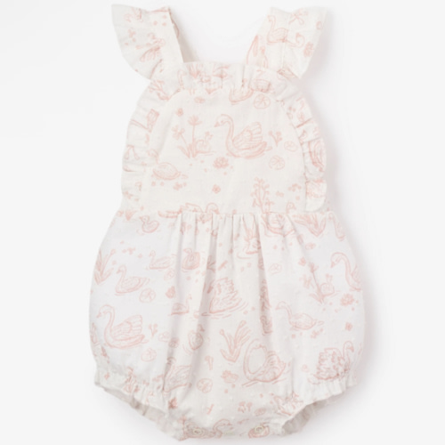 Swan Toile Swiss Dot Sunsuit
