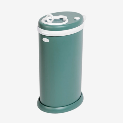 Ubbi Stainless Steel Diaper Pail in Open Water