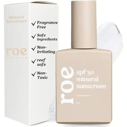 Roe Wellness- Baby Mineral Sunscreen SPF 30 | Non-Greasy, Reef Safe, Paraben-Free