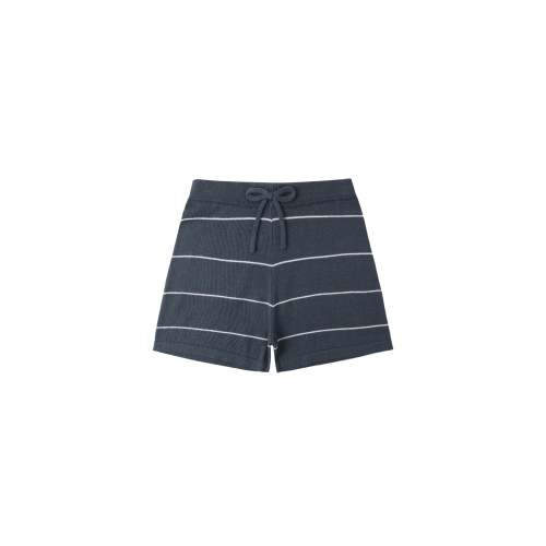 Navy Stripe Chandler Knit Short - Sweet E's Children's Boutique