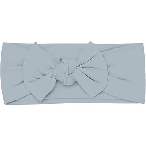 KYTE BABY Rayon Made From Bamboo Bow, (0-3 Months, Fog)