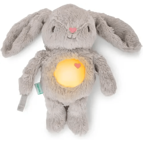 Ingenuity Sylvi Cuddle Pal Daytime Baby Soother​, Cry Activated, 8 Soothing Songs, 0+M - Plush Bunny