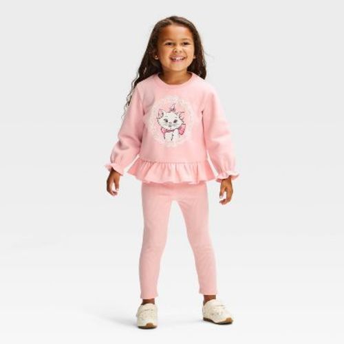 Toddler Girls' 2pc Disney Aristocats Marie Sweatshirt & Pants Set - Pink 3T