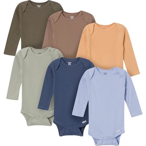 Gerber Baby 6 Pack Long-sleeve Onesies Bodysuit