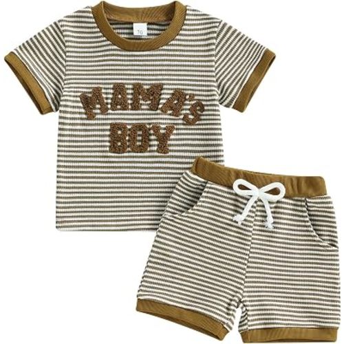Baby Boy Summer Clothes Mamas Boy T-Shirt Shorts Set