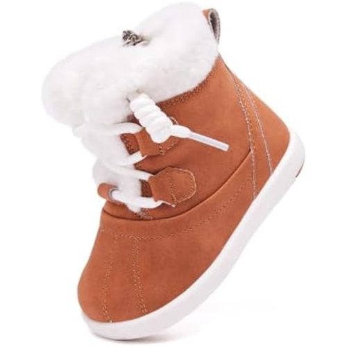 BMCiTYBM Baby Snow Boots Winter Shoes Infant Boys Girls Booties Non Slip Cold Weather 6-24 Months