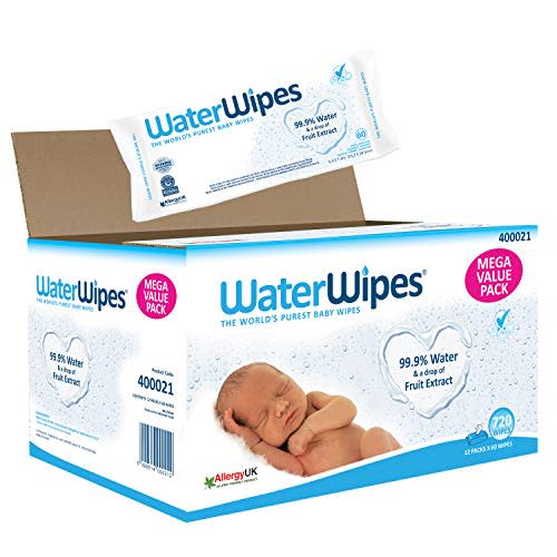 WaterWipes Super Value Box - 60 Count (Pack of 12)