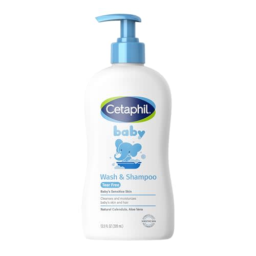 Cetaphil Baby Wash & Shampoo ,Tear Free, Paraben, Colorant and Mineral Oil Free, 13.5 Fl. Oz (Packaging May Vary)
