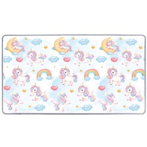 Costway Baby Crawling Mat 78" x 47" Playpen Mat with Adorable Patterns & Bright Colors Multi-color