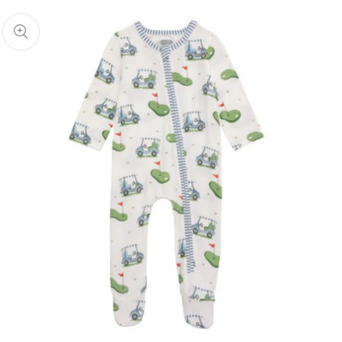 Mud Pie Infant Baby Boy Golf Cart Blue Bamboo Sleeper – Baby Blossom Company