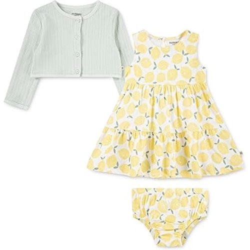 HUGGIES baby-girls Dress and Cardigan 2-piece Outfit Set