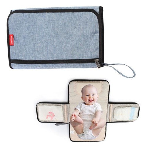 Catzon Portable Diaper Changing Pad Waterproof Built-in Pillow for Travel-A