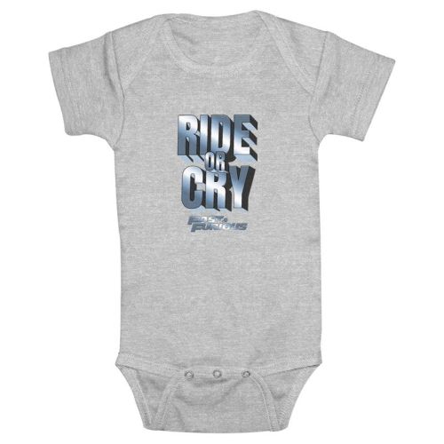 Infant's Fast & Furious Ride or Cry Bodysuit - Athletic Heather - 18 Months