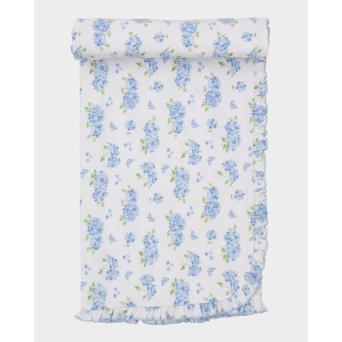 Girl's Heavenly Hydrangeas Cotton Blanket