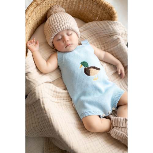 Little Mallard Knit Romper