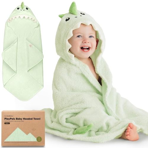 KeaBabies Organic Baby Towel with Hood for Girls, Boys, Soft (Draco)