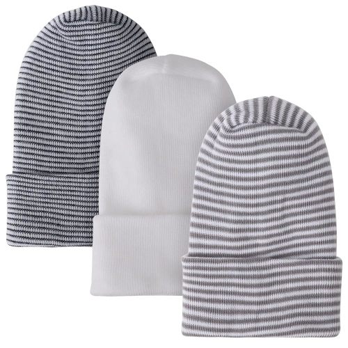 DRESHOW BQUBO Newborn Hospital Hat Infant Baby Hat Cap with Big Bow Soft Cute Knot Nursery Beanie