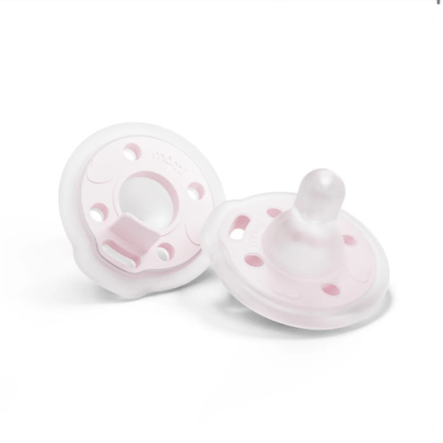 mōmi babypace® breast-like pacifier 2-set in delicate seashell pink
