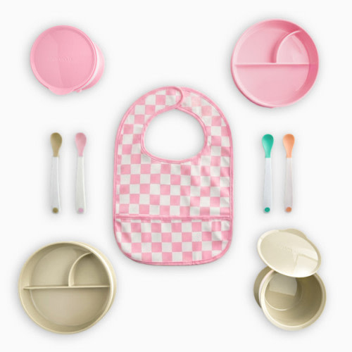 Solid Feeding Starter Set (9-Piece) - Pink Multi