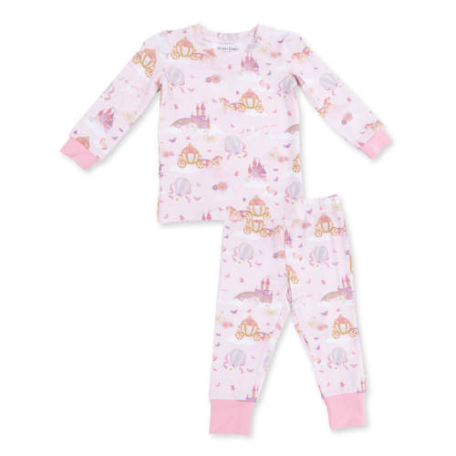 Long Sleeve Loungewear Set, Princess Unicorns and Castle