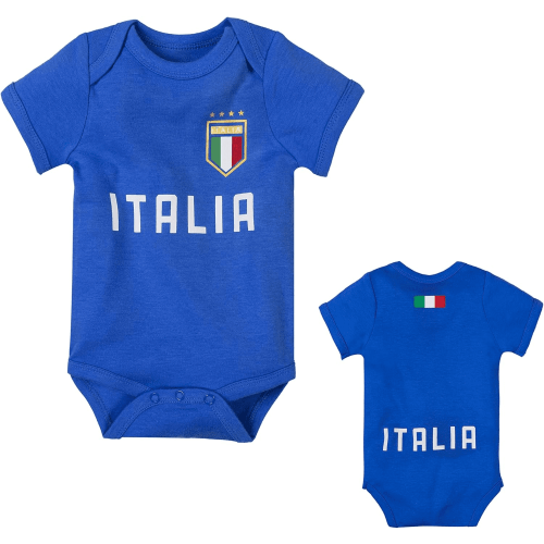 Cnins Newborn Italy Soccer Jersey Bodysuit for Boy Girl Baby Onesie Unisex (0-3 months)