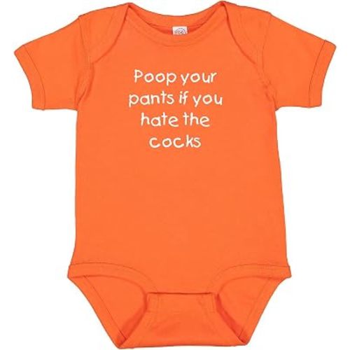 Funny Poop Your Pants if You Hate the Cocks Baby Bodysuit Outfit Clothes