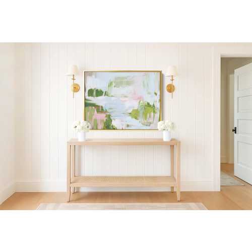 Colorful Abstract Wall Art: Blue and Green Large Room Decor, Grand Millennial Painting Print