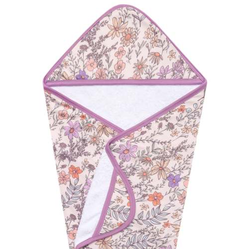 Premium Baby Knit Hooded Towel - Flora