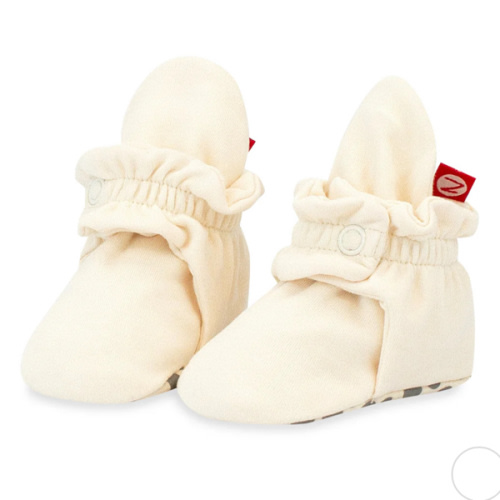 Organic Cotton Gripper Baby Booties - Cream – Zutano
