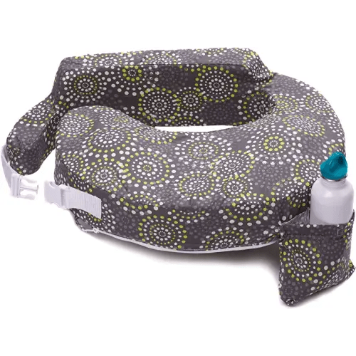 My Brest Friend Original Nursing Pillow Enhanced Ergonomics Essential Breastfeeding Pillow Support For Mom & Baby W/ Convenient Side Pocket, Double Straps & Slipcover, Fireworks