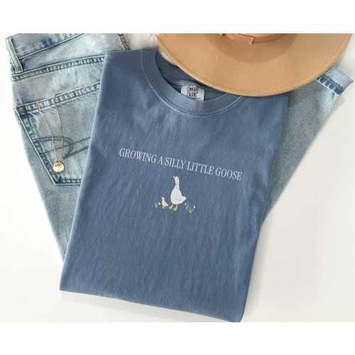 Silly Goose Pregnancy Shirt,Pregnancy Announcement to Husband, First Time Mom Gift,Comfort Colors Pregnancy Shirt,Expecting Mom Gift