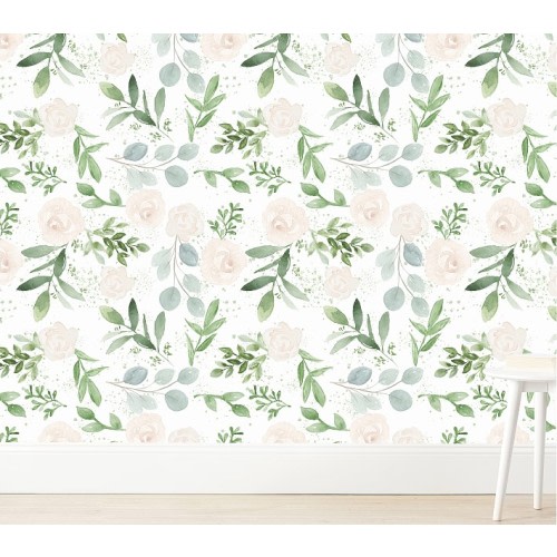 Wallpaperie Farmhouse Floral Wallpaper
