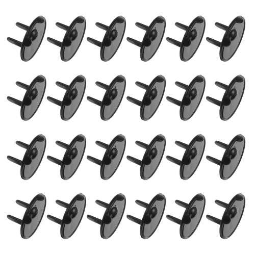 24 Pack Outlet Covers Proofing, Plug Covers Easy Installation Electric Plug Protectors Safety Socket Cover Black
