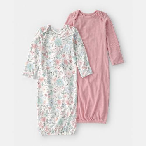 Baby Girl Carter's 2-Pack Butterfly Garden PurelySoft Pajama Nightgowns