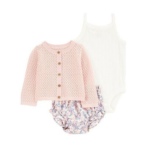 Baby Girls Carter's 3-Piece Floral Cardigan Set