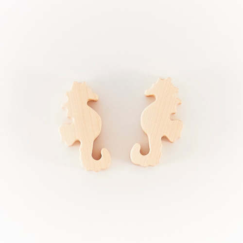 Wooden Animal Small Seahorse Set of 2
