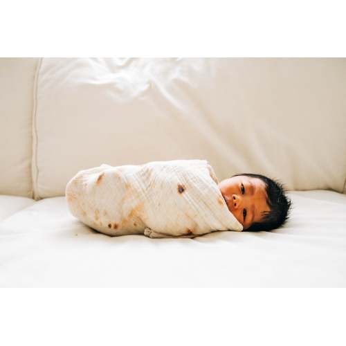 Lil' Burrito Wrap: 100% Organic Muslin Swaddle & Blanket