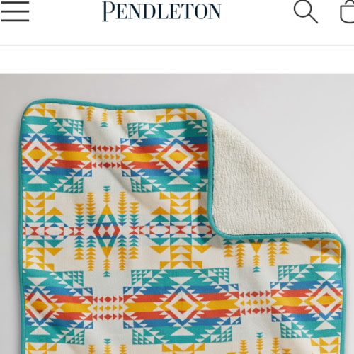 PILOT ROCK SHERPA STROLLER BLANKET