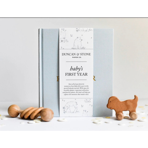 Baby's First Year Memory Book & Baby Photo Album by Duncan & Stone – Duncan & Stone Paper Co.