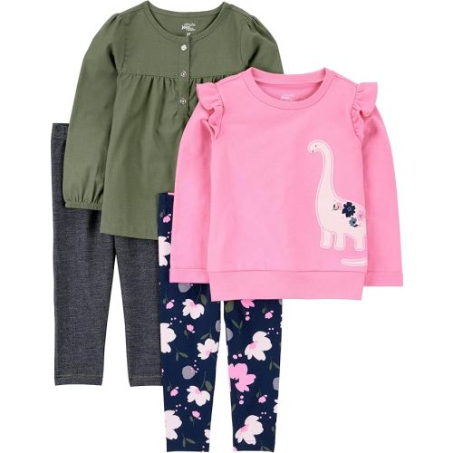 Simple Joys by Carter's girls 4-piece Playwear Set