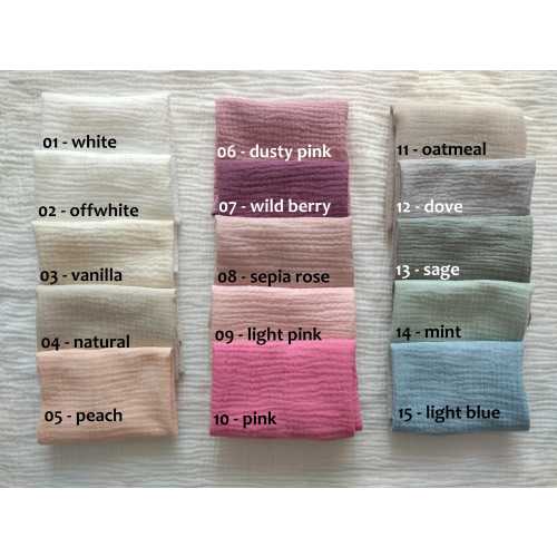 Stokke Muslin Crib Sheet: Handmade Organic Cotton Double Gauze Fitted Sheets